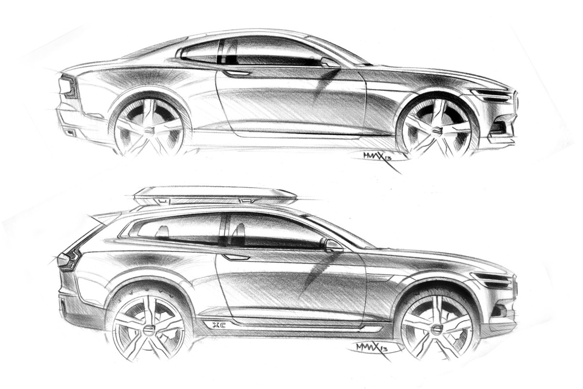 Volvo Concept XC Coupe sketches