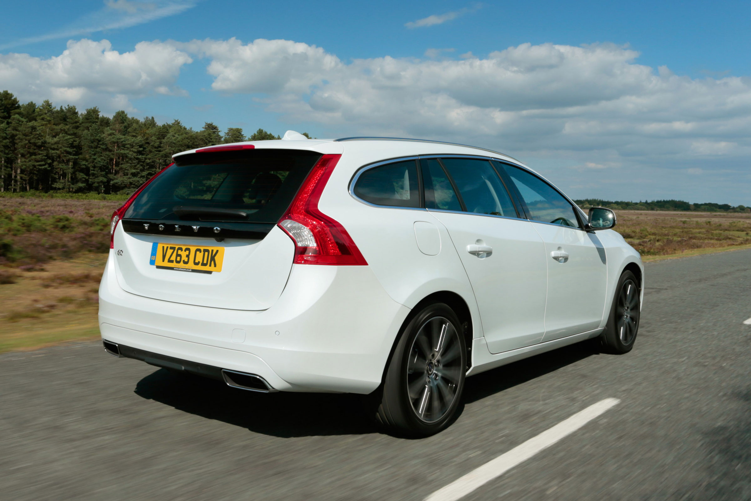 The V60’s boot is only 431 litres with the rear seats up and 1,246 litres with them folded down