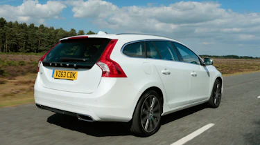 The V60’s boot is only 431 litres with the rear seats up and 1,246 litres with them folded down