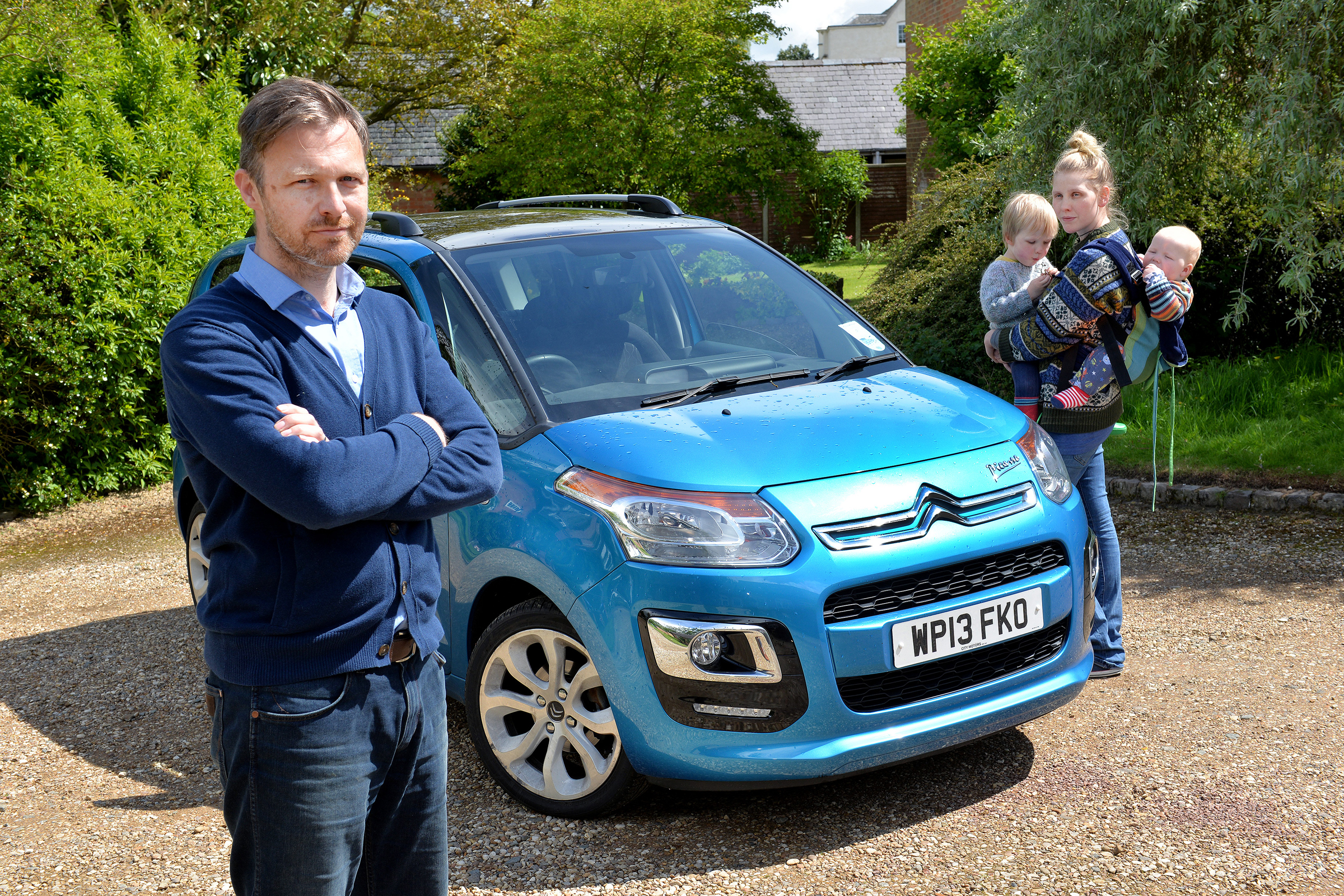 Watchdog... James Allan from Leicester, clutch problem with his Citroen (NBcar in pix is a loan car)his is still in Bristol awaiting parts. Wife Chara and children Elijah aged 3 and Teddy age
