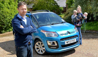 Watchdog... James Allan from Leicester, clutch problem with his Citroen (NBcar in pix is a loan car)his is still in Bristol awaiting parts. Wife Chara and children Elijah aged 3 and Teddy age