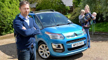 Watchdog... James Allan from Leicester, clutch problem with his Citroen (NBcar in pix is a loan car)his is still in Bristol awaiting parts. Wife Chara and children Elijah aged 3 and Teddy age