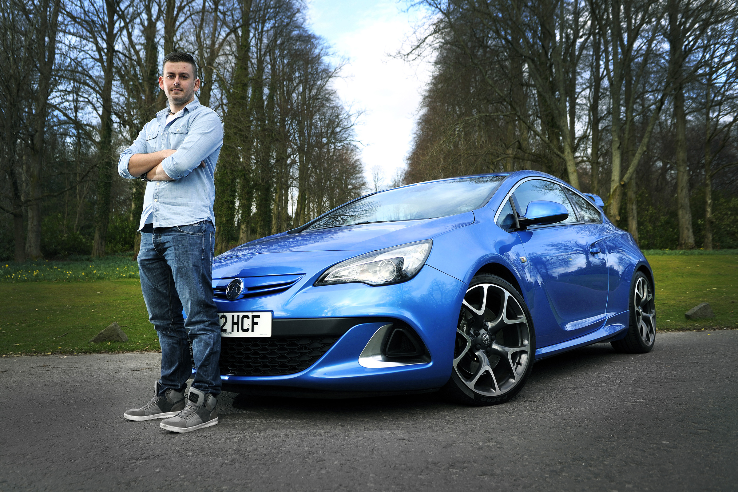 33126 Auto Express.Craig Graham (26) from Wishaw near Glasgow with his Vauxhall Astra GTC VXR 2.0.22/3/15Picture © Andy Buchanan/ UNP 0845 600 7737