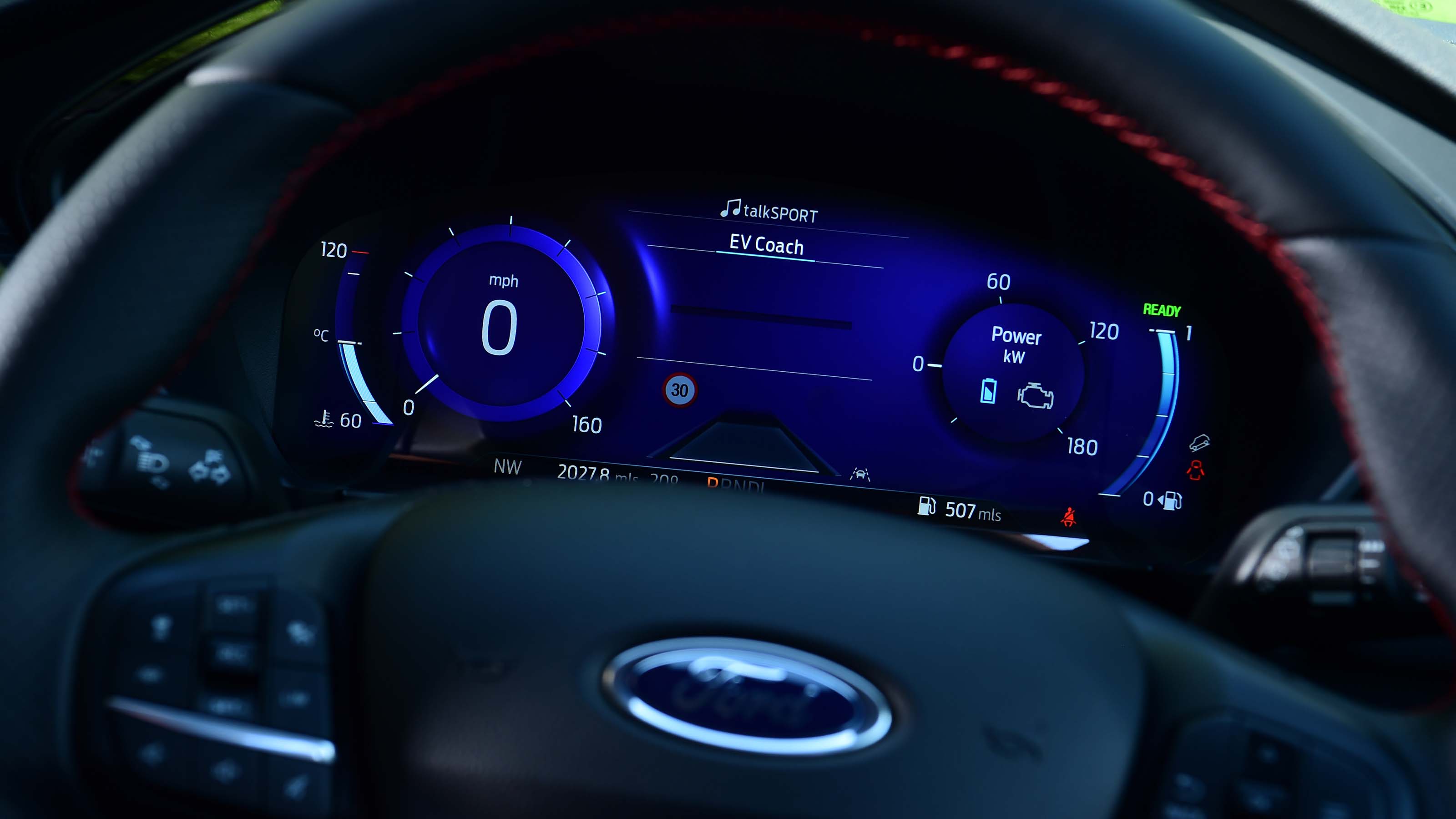 Ford Kuga Hybrid dials
