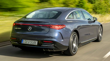 Mercedes EQS hatchback rear 3/4 tracking