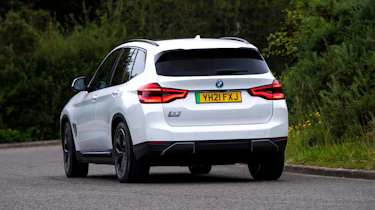 BMW iX3 SUV rear cornering