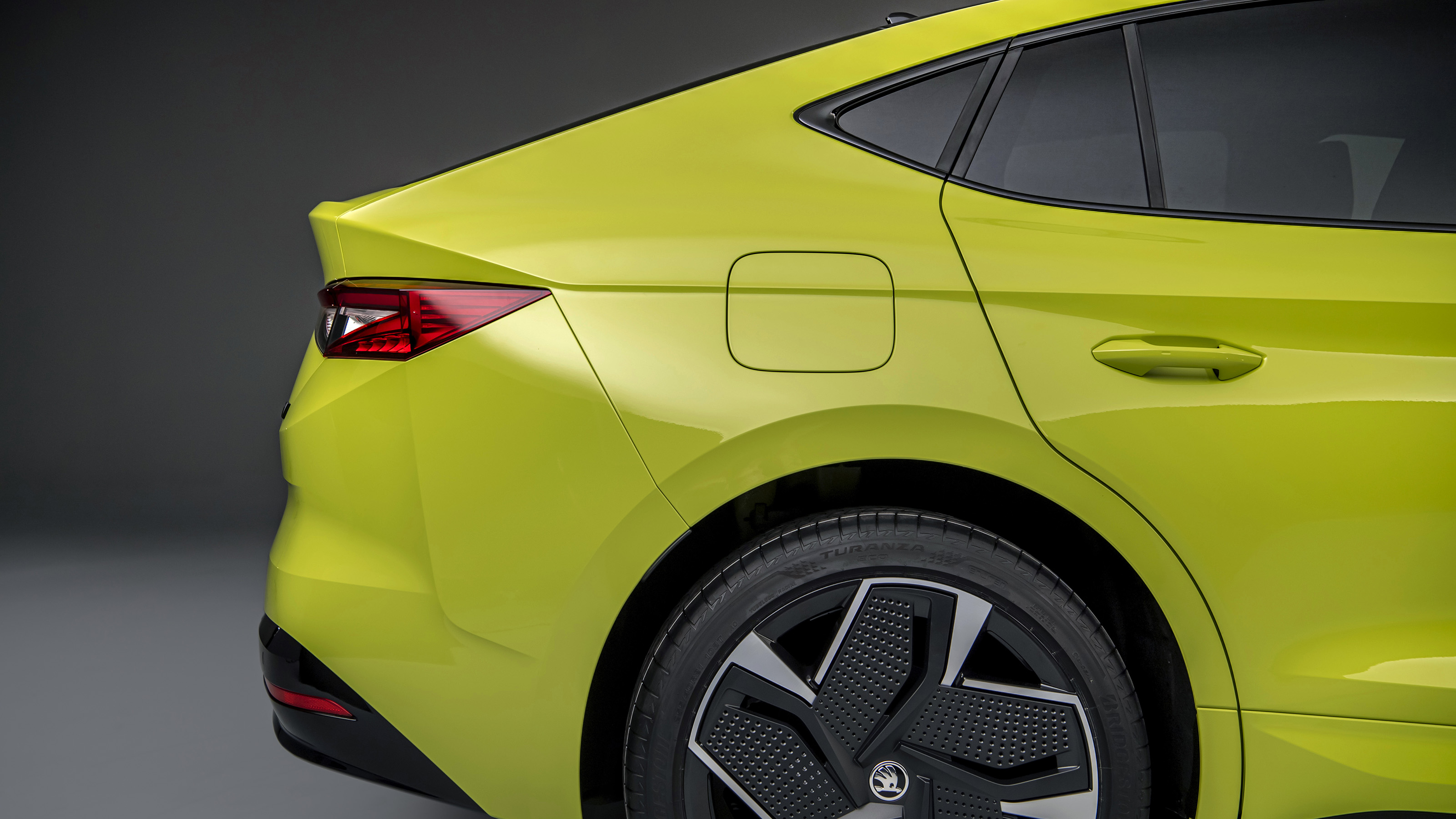 Skoda Enyaq Coupe vRS rear end detail