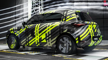 Smart #1 SUV teaser in wind tunnel - rear