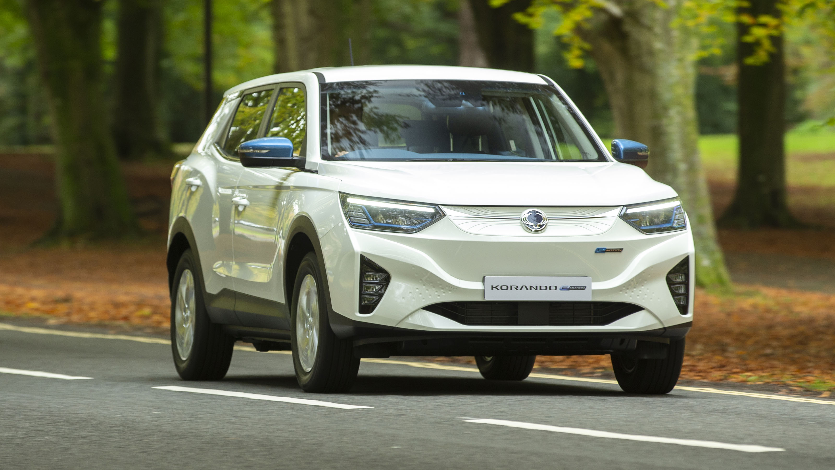 SsangYong Korando e-Motion driving - front