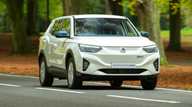 SsangYong Korando e-Motion driving - front