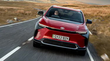 2022 Toyota bZ4X driving - front
