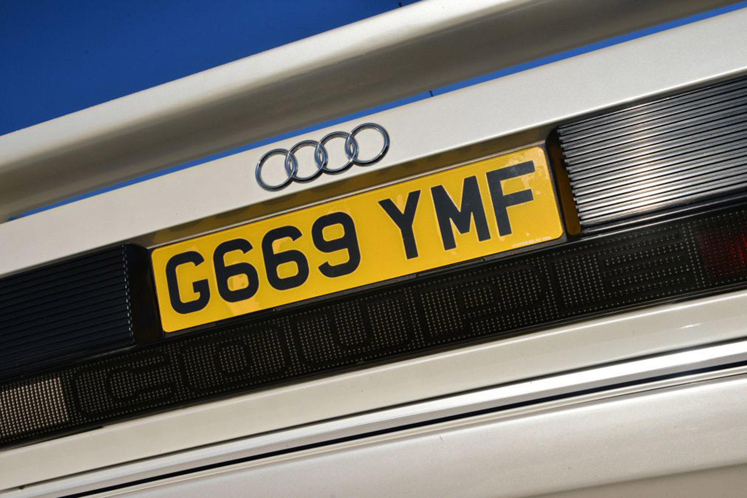 Old registration plate