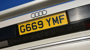 Old registration plate